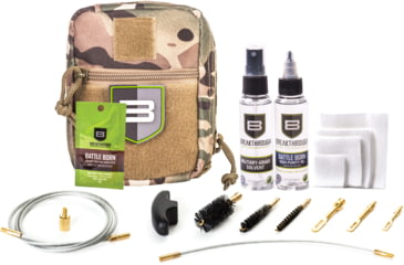 Image of Breakthrough Clean Technologies Nylon Pouch with Molle - Cable Pull Through Cleaning Kit, Camo, .223 Caliber/9mm/12 gauge, BT-QWIC-3G-CAM