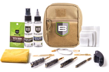 Image of Breakthrough Clean Technologies Nylon Pouch with Molle - Cable Pull Through Cleaning Kit, Desert, .22 Caliber/.45 Caliber, BT-QWIC-P-DST