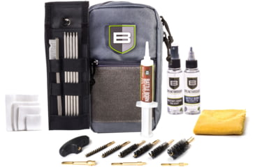 Image of Breakthrough Clean Technologies Nylon Pouch with Molle - Stainless Steel Rod Cleaning Kit, Gray, .22 Caliber/12 Gauge, BT-LOC-U-GRY