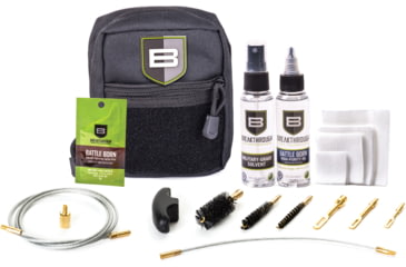 Image of Breakthrough Clean Technologies Pull Through Cleaning Kit for 3 Gun, .223 cal/9mm/12 gauge, Black, BT-QWIC-3G-BLK