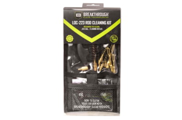 Image of Breakthrough Clean Technologies Rod Cleaning Kit for .223 cal/5.56mm Rifles, Black, BT-LOC-223-BLK