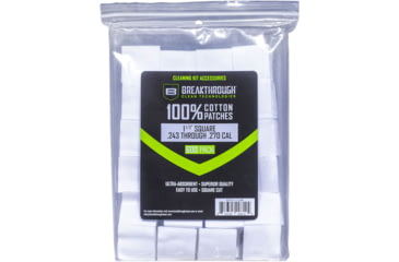 Image of Breakthrough Clean Technologies Square Cotton Patches - 1-1/2in x 1-1/2in - 600pcs/Pack with Plastic Tray, BT-CP-S-1-1/2&quot;-600