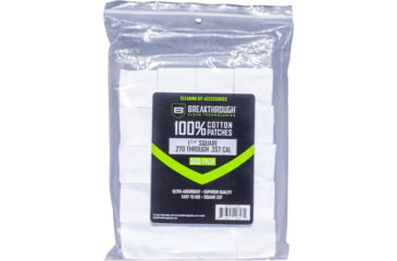 Image of Breakthrough Clean Technologies Square Cotton Patches - 1-3/4in x 1-3/4in - 500pcs/Pack with Plastic Tray, BT-CP-S-1-3/4&quot;-500