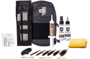 Image of Breakthrough Clean Technologies Universal Rod Cleaning Kit for .22 cal thru 12 Gauge, Black, BT-LOC-U-BLK