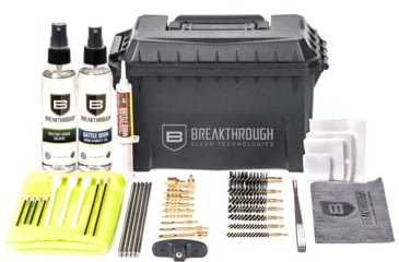 Image of Breakthrough Clean Technologies Universal Rod Cleaning Kit for .22 cal thru 12 gauge, w/Ammo Can style case, BT-ACC-U