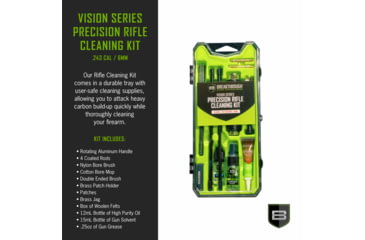 Image of Breakthrough Clean Technologies Vision Series Hard-Case Precision Rifle Cleaning Kit, .243 Caliber/6mm, BT-CCC-243R