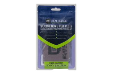 Image of Breakthrough Clean Technologies Weather-Proof Cotton Silicon Gun Cloth, 14x 12in, Gray, BT-SGC