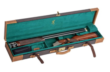 Image of Browning John M. Browning Signature Leather Fitted Gun Case, Brown, 36.25in x 7.75in x 4.25in, 1428913412