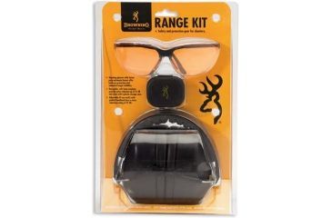 Image of Browning Range Kit w/Shooting Glasses, Earmuffs and Ear Plugs - 126368 