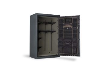 Image of Browning Safes Heavyweight Wide HW34 Gun Safe,60x36x27in,Textured Charcoal,Black Chrome,HW Scroll,S and G Mechanical Lock 1601100179