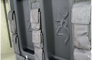Image of Browning Safes Hunter Wide HR37 Gun Safe,60x43x25in,Textured Charcoal,Silver Chrome,Scroll,S and G Mechanical Lock 1601100167