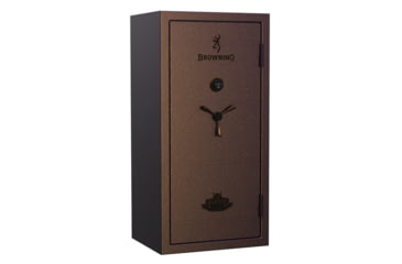 Image of Browning Safes Rawhide RW33 Gun Safe, Electronical Lock, Textured Saddle Brown, 33, RW33-SDBRN-AB-E