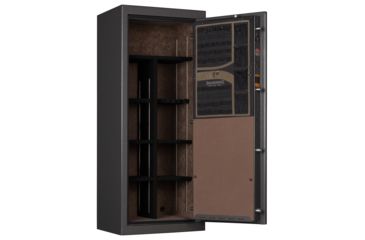 Image of Browning Safes Sporter 20 Closet Hammer Gloss Gray Black Chrome Scroll UL Rated E-Lock, Black Chrome, 20 gun, 1601100320