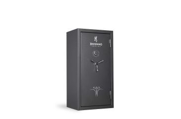 Image of Browning Safes Sporter Standard SP23 Gun Safe,58x30x23in,Hammer Gray,Silver Chrome,Scroll,Securam Electronic Lock 1601100196
