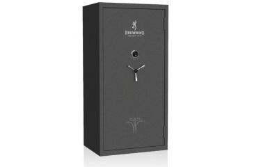 Image of Browning SP41 Sporter Gun Safe,60min/1400 Degrees,SG Mechanical Lock,Hammer Gray Silver/Chrome Scroll 1601100223