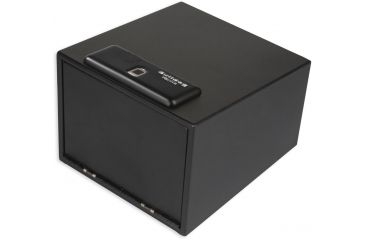 Image of Bulldog Cases &amp; Vaults 11.5in x 10in x 8in Magnum Biometric Pistol Vault w/Shelf, Black, BD4040B