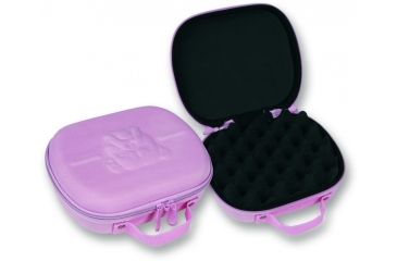 Image of Bulldog Cases &amp; Vaults 7.5x9in. Pink Molded Nylon Pistol Case w/ Handles and Egg Crate BD504P