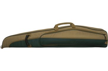 Image of Bulldog Cases &amp; Vaults Hybrid &quot;Magnum&quot; Shotgun Case 52&quot; Green w/ Tan Trim BD276