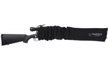 Image of Bulldog Cases &amp; Vaults Oversized Scoped Rifle Sock 52in x 6in, Black, BD152