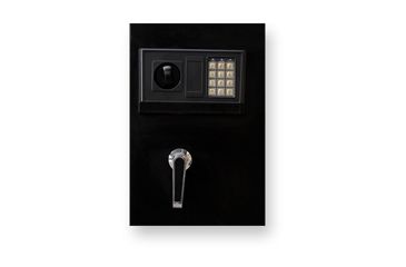Image of Bulldog Cases &amp; Vaults 57inx13inx13in Standard 5 gun floor safe w/ locking ammo box and digital lock - black BD571313