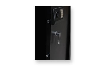 Image of Bulldog Cases &amp; Vaults 57inx13inx13in Standard 5 gun floor safe w/ locking ammo box and digital lock - black BD571313