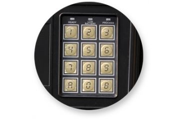 Image of Bulldog Cases &amp; Vaults 57inx19inx14in Standard 8 gun floor safe w/ locking ammo box and digital lock- black BD571914