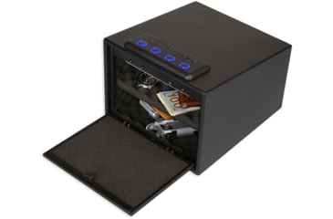 Image of Bulldog Cases &amp; Vaults BD4040L Magnum LED Quick Vault Access Code/Key Black Steel