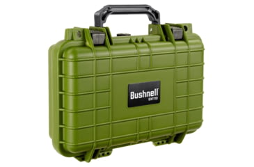 Image of Bushnell 11.6in Waterproof Hard Single Gun Case with Foam, Green, Compact, BN00010-GRN