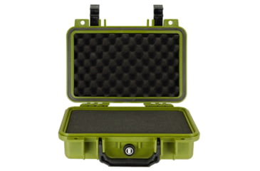 Image of Bushnell 11.6in Waterproof Hard Single Gun Case with Foam, Green, Compact, BN00010-GRN