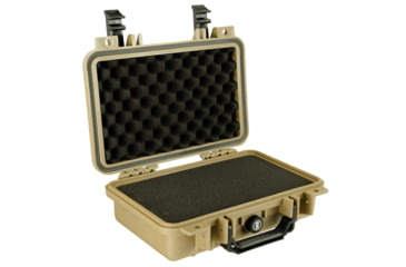Image of Bushnell 11.6in Waterproof Hard Single Gun Case with Foam, Tan, Compact, BN00010-TAN