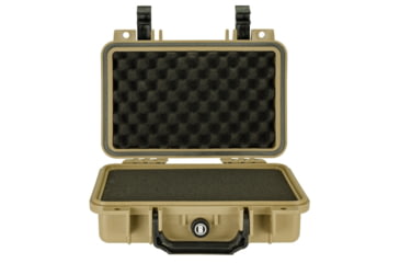 Image of Bushnell 11.6in Waterproof Hard Single Gun Case with Foam, Tan, Compact, BN00010-TAN