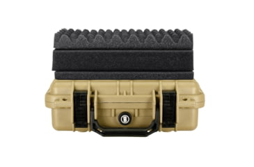Image of Bushnell 11.6in Waterproof Hard Single Gun Case with Foam, Tan, Compact, BN00010-TAN