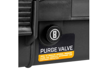 Image of Bushnell 53in Waterproof Roller Hard Rifle Case w/Foam, Black, BN00015