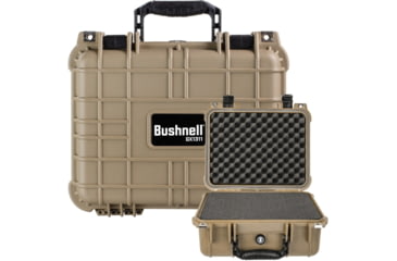 Image of Bushnell Compact 13.37in Waterproof Gear Hard Case w/ Foam, Tan, Standard, BN00001-TAN
