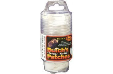 Image of Butch's Gun Care Triple Twill Cleaning Patches Handi-Pak in New Mini Containers