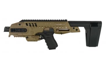 Image of CAA Roni Conversion w/Stability Brace - Non NFA, Glock 17/17C/18/19/19C/22/23/25/31/32, Tan, RONIG2-9-STAB03
