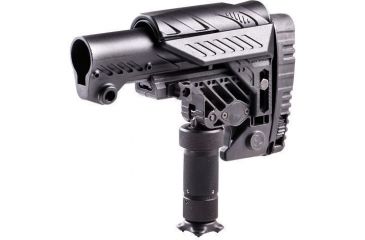 Image of Command Arms Accessories Caa - Sharp Shooting Stock With Leg, Black - ARS
