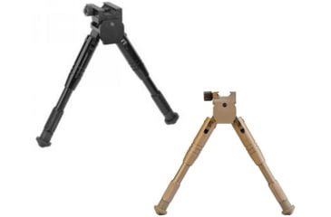 Image of Caldwell AR Shooting Bipod - Prone Position, Black, Desert Tan