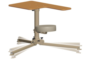 Image of Caldwell BR Pivot Premium Shooting Bench, Hardwood, Right and Left Handed
