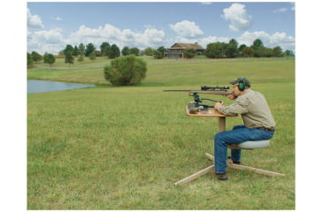 Image of Caldwell BR Pivot Premium Shooting Bench, Hardwood, Right and Left Handed
