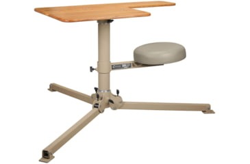 Image of Caldwell BR Pivot Premium Shooting Bench, Hardwood, Right and Left Handed