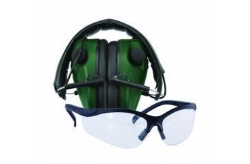 Image of Caldwell E-Max Low Profile Electronic Hearing Protection Ear Muffs w/Shooting Glasses 487309