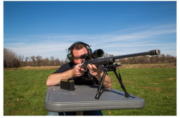 Image of Caldwell XLA External Spring Pivot Position Bipod, 6-9in, Black, 247142