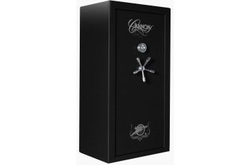 Image of Cannon Safe Safe 24 Gun, Hammertone Black/Chrome, 24 gun CA23-H1FDC-15