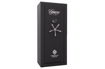 Image of Cannon Safe American Eagle 24 Gun Safe, 59Hx26Wx18D, Hammertone Black, AE592618-60-H1FEC-17