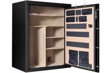 Image of Cannon Safe Armory A54 80 Gun Safe, 60x48x30in - Hammertone Black/Chrome A54-H1FDC-13