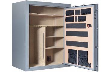 Image of Cannon Safe Armory A54 80 Gun Safe, 60x48x30in - Hammertone Gray/Chrome A54-H2FDC-13