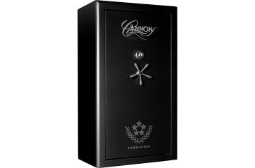 Image of Cannon Safe Commander 43 Fireproof 36 Gun Safe, 72x40x28in - Hammertone, Black/Chrome CO43-H1FDC-13