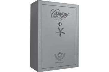 Image of Cannon Safe Commander 54 Fireproof 48 Gun Rifle Safe, 72x50x28in - Hammertone Gray/Chrome CO54-H2FDC-13