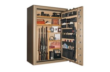 Image of Cannon Safe Commander 54 Fireproof Rifle Safe, 72x50x28in - Hammertone, Beige CO54-H3FDC-13